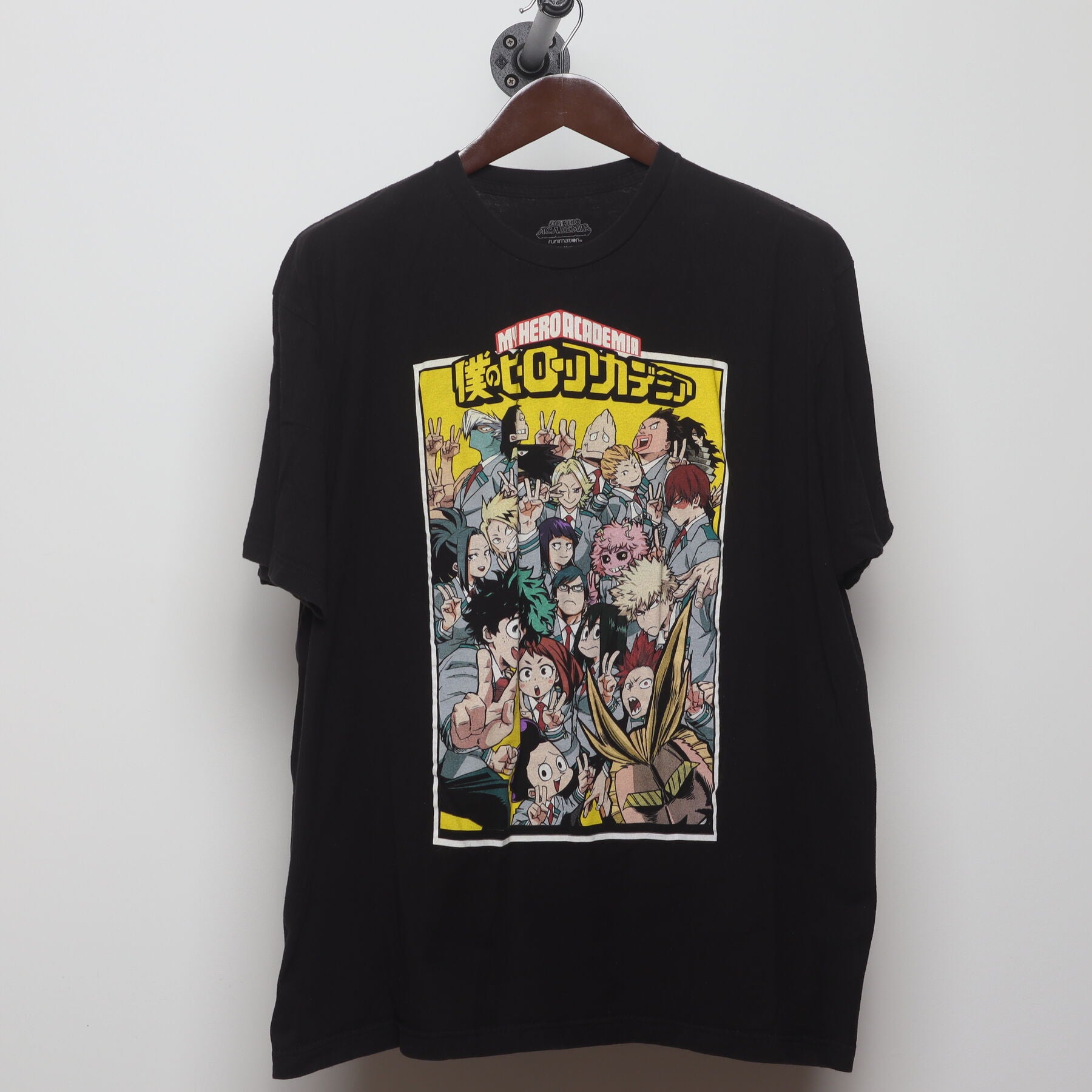 Front view of Modern My Hero Academia "Class 1-A Cast" T-Shirt - XL