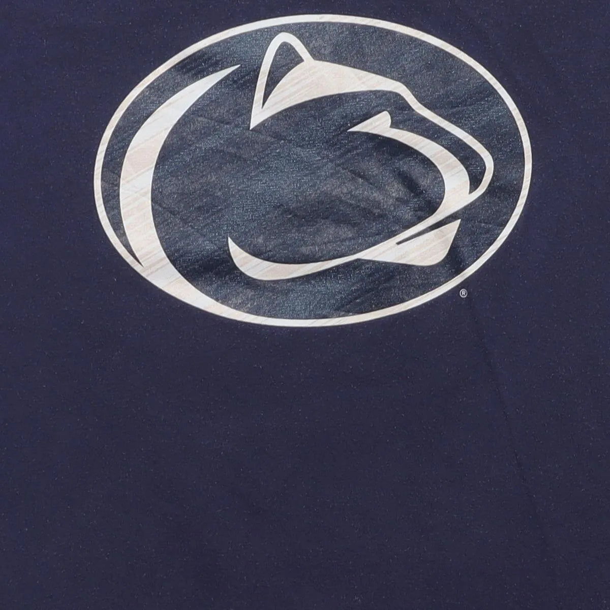 Close-up of the main graphic on the Modern Nike Penn State "Nittany Lions Logo" T-Shirt - XL
