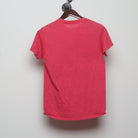 Back view of Modern Not Today Satan Slogan Graphic T-Shirt S