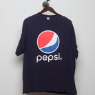 Front view of Vintage Y2K Pepsi "Classic Globe Logo" T-Shirt - XXL