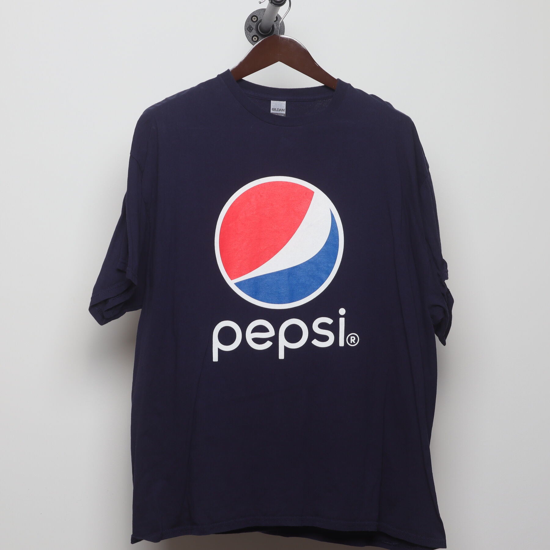 Front view of Vintage Y2K Pepsi "Classic Globe Logo" T-Shirt - XXL
