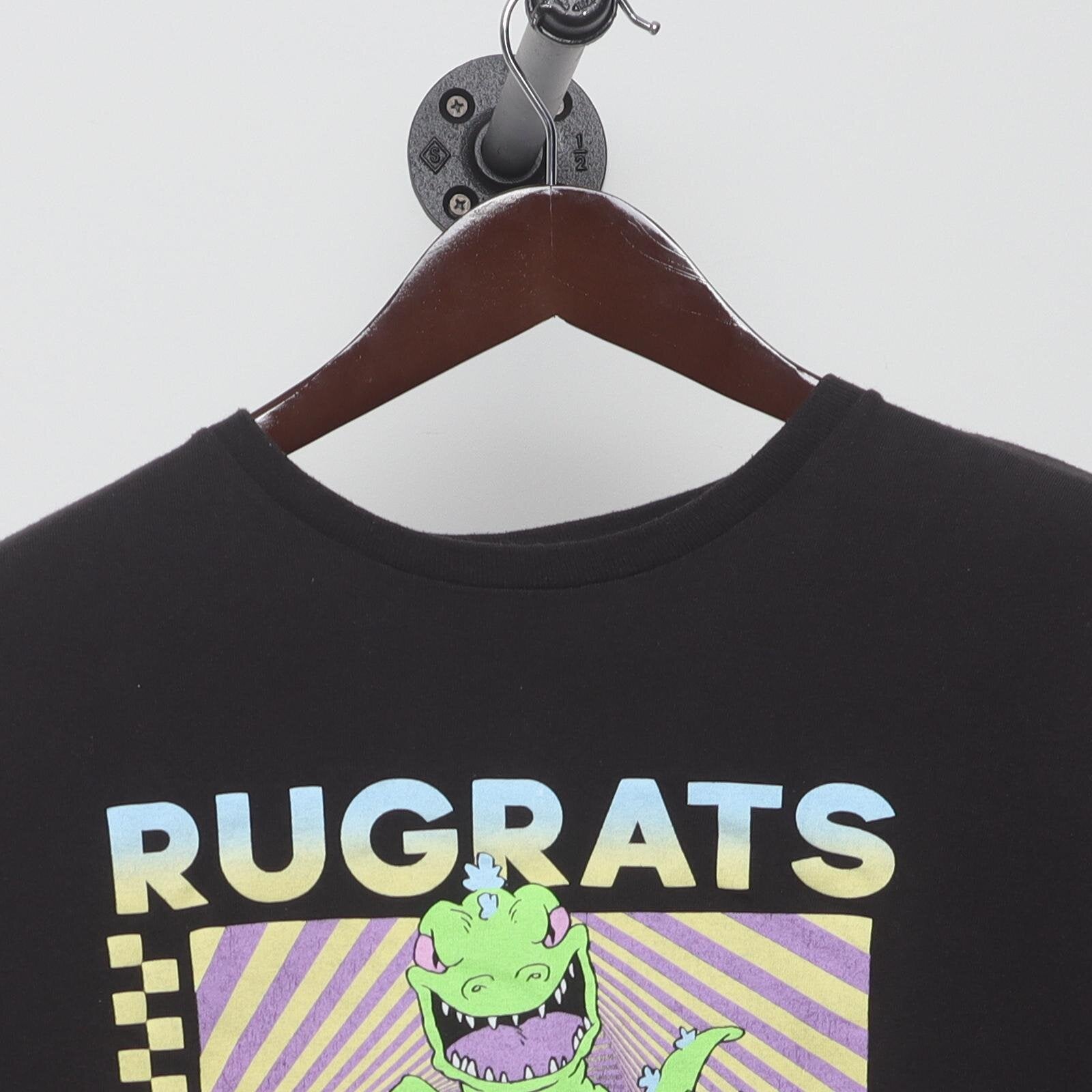 Close-up of the collar and tag on the Modern Rugrats "Tommy, Chuckie & Reptar" T-Shirt - XL