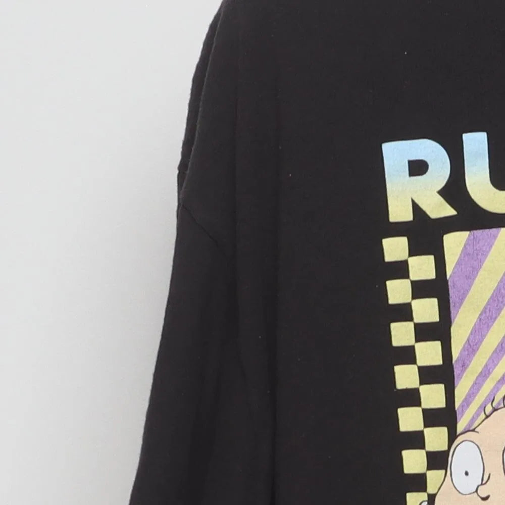 Close-up of the sleeve on the Modern Rugrats "Tommy, Chuckie & Reptar" T-Shirt - XL