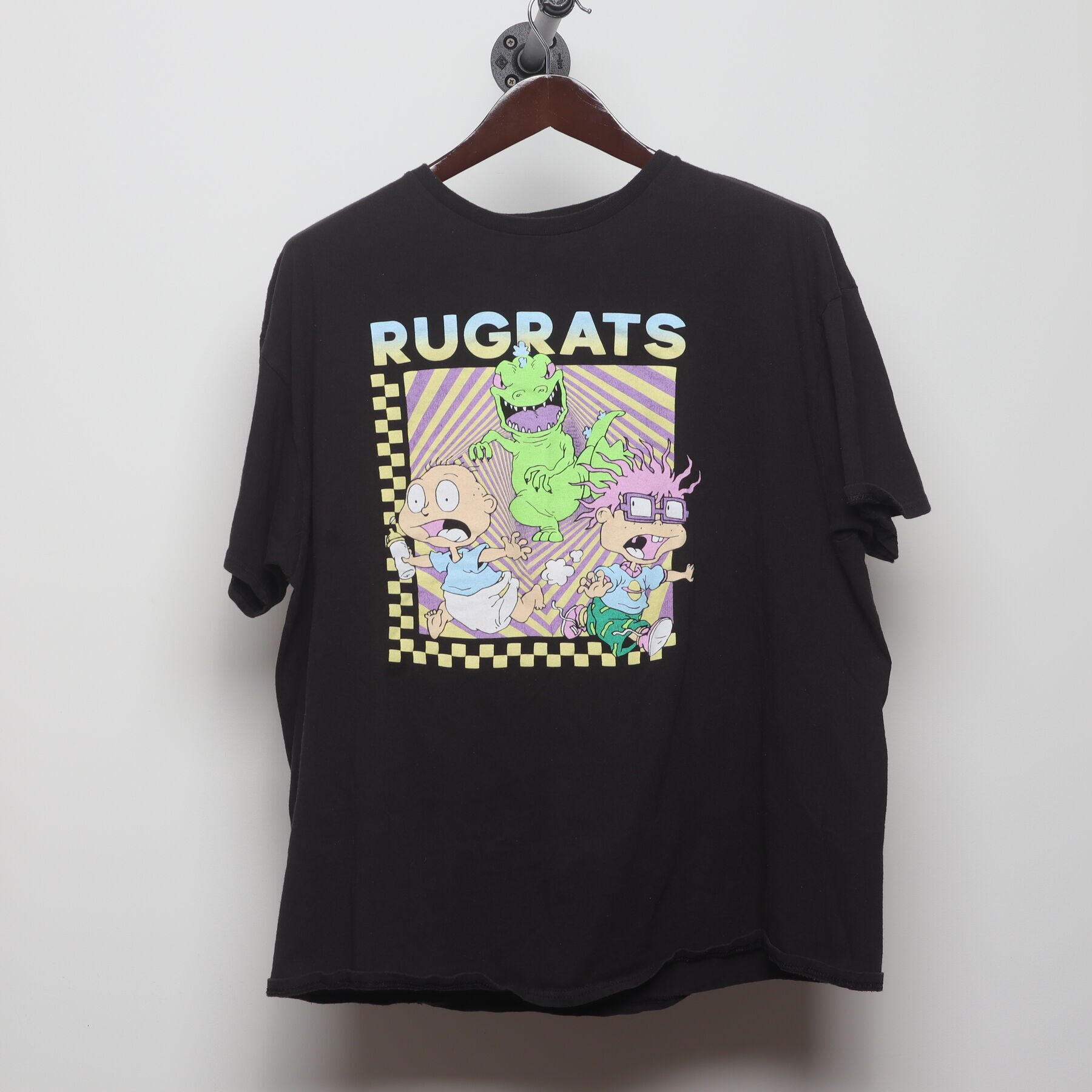 Front view of Modern Rugrats "Tommy, Chuckie & Reptar" T-Shirt - XL