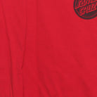 Close-up of the main graphic on the Modern Santa Cruz Skateboards "Classic Dot Logo" T-Shirt - XS