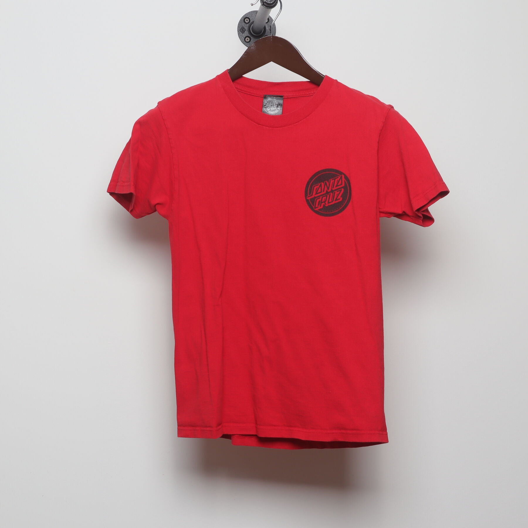 Front view of Modern Santa Cruz Skateboards "Classic Dot Logo" T-Shirt - XS