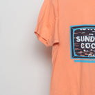 Close-up of the sleeve on the Modern Sunday Cool Retro TV Florida T-Shirt M