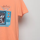 Close-up of the sleeve on the Modern Sunday Cool Retro TV Florida T-Shirt M