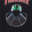 Close-up of the main graphic on the Modern Thrasher "Skate Frogs" T-Shirt - L
