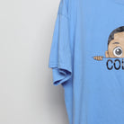 Close-up of the sleeve on the Modern Y2K Style Colton Cartoon Graphic T-Shirt XL