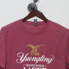 Close-up of the collar and tag on the Modern Yuengling Lager Brewery Logo T-Shirt L