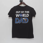 Front view of Vintage Y2K NASA "Out Of This World Dad" T-Shirt - S