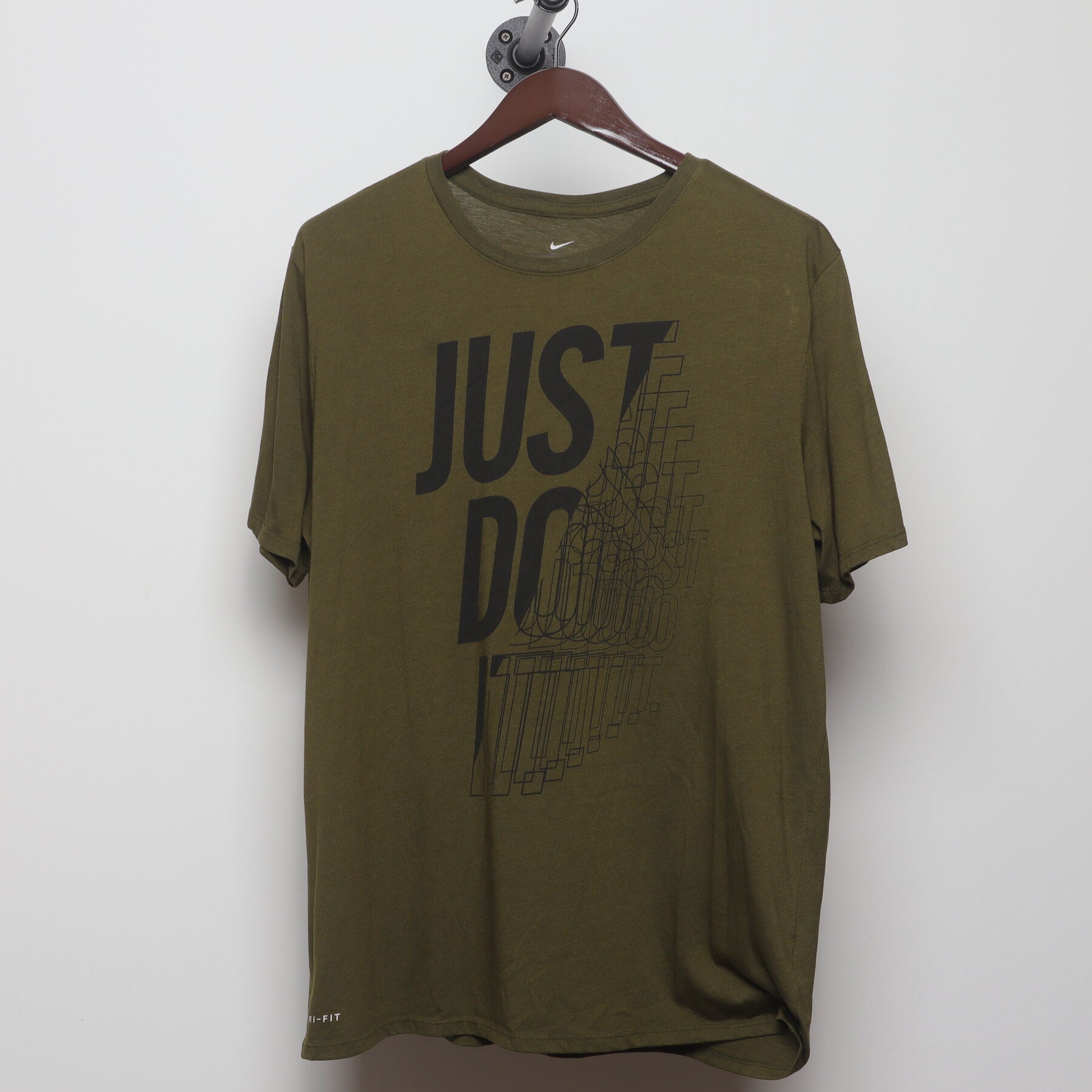 Front view of Vintage 2010s Nike "Just Do It" Graphic T-Shirt - L