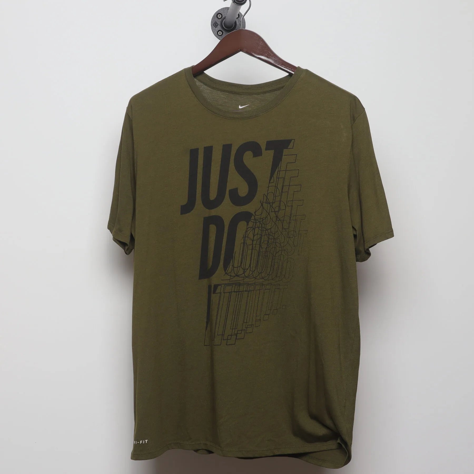 Front view of Vintage 2010s Nike "Just Do It" Graphic T-Shirt - L