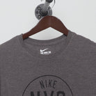 Close-up of the collar and tag on the Vintage Y2K Nike "NYC Est. 1972" T-Shirt - L