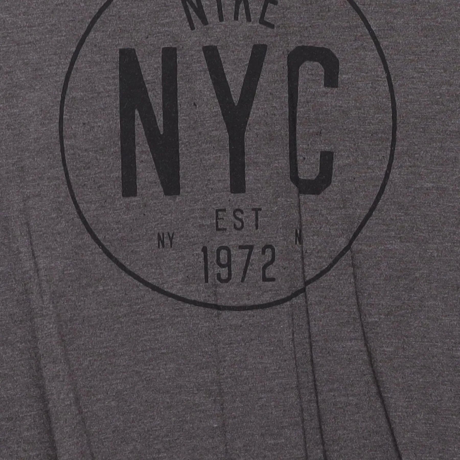 Close-up of the main graphic on the Vintage Y2K Nike "NYC Est. 1972" T-Shirt - L