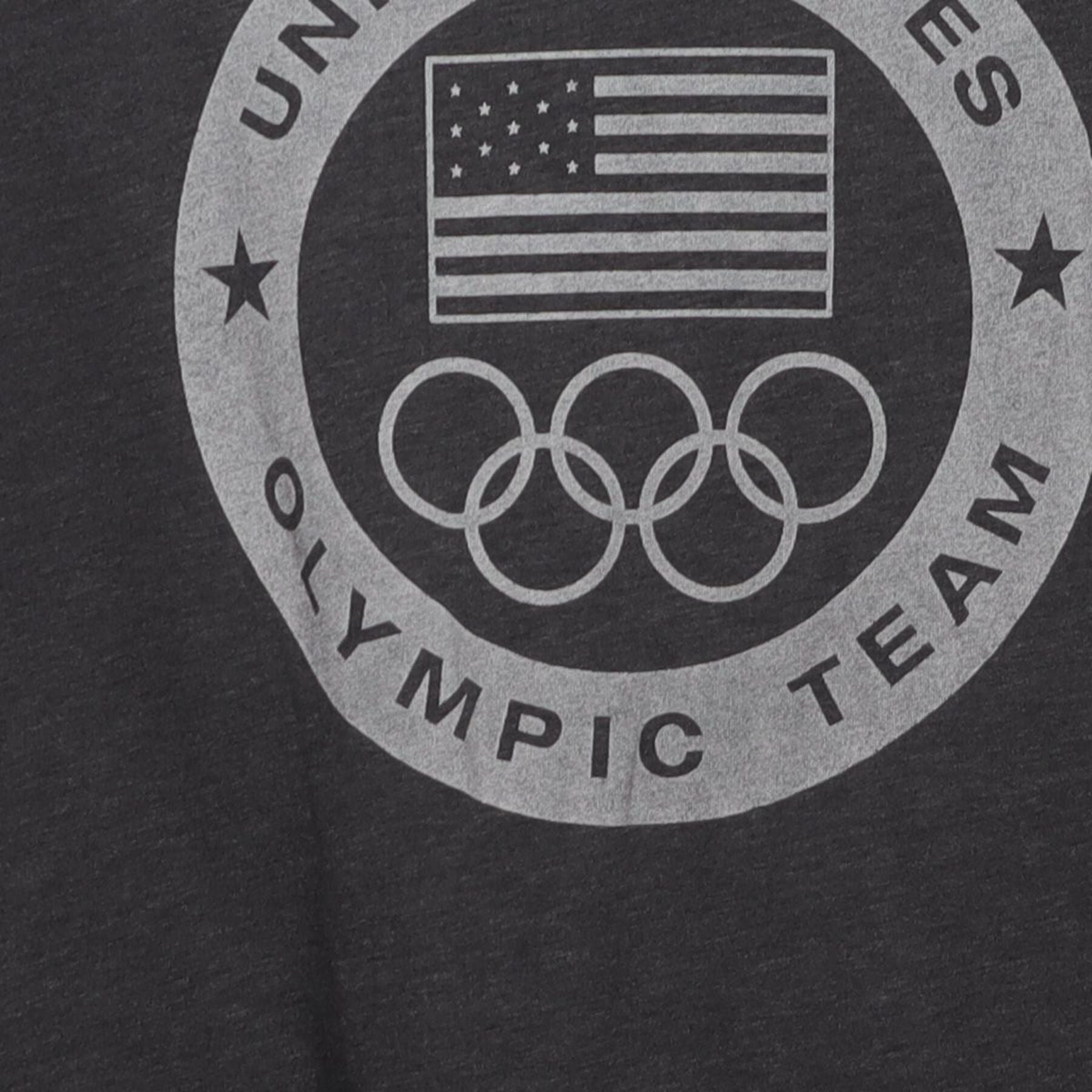 Close-up of the main graphic on the Vintage Y2K Nike "United States Olympic Team" T-Shirt - L