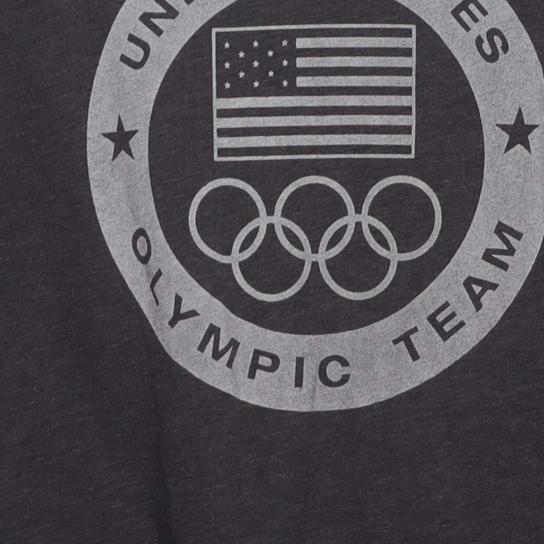 Close-up of the main graphic on the Vintage Y2K Nike "United States Olympic Team" T-Shirt - L