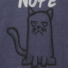 Close-up of the main graphic on the Vintage Y2K "Nope Not Today" Cat T-Shirt - S