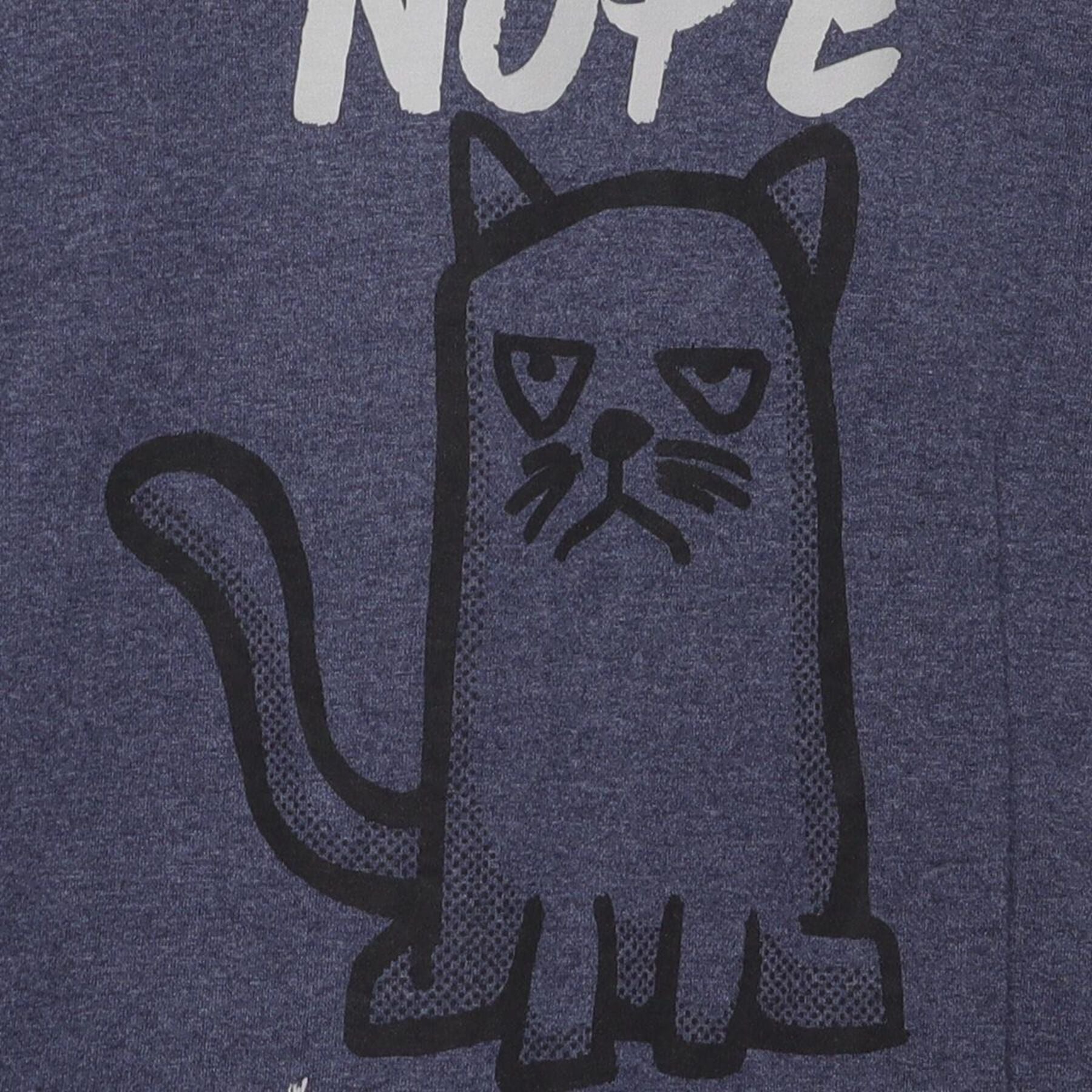 Close-up of the main graphic on the Vintage Y2K "Nope Not Today" Cat T-Shirt - S