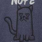 Close-up of the main graphic on the Vintage Y2K "Nope Not Today" Cat T-Shirt - S