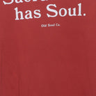 Close-up of the main graphic on the Vintage Y2K Old Soul Co. "Sacramento has Soul." T-Shirt - S