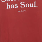 Close-up of the main graphic on the Vintage Y2K Old Soul Co. "Sacramento has Soul." T-Shirt - S
