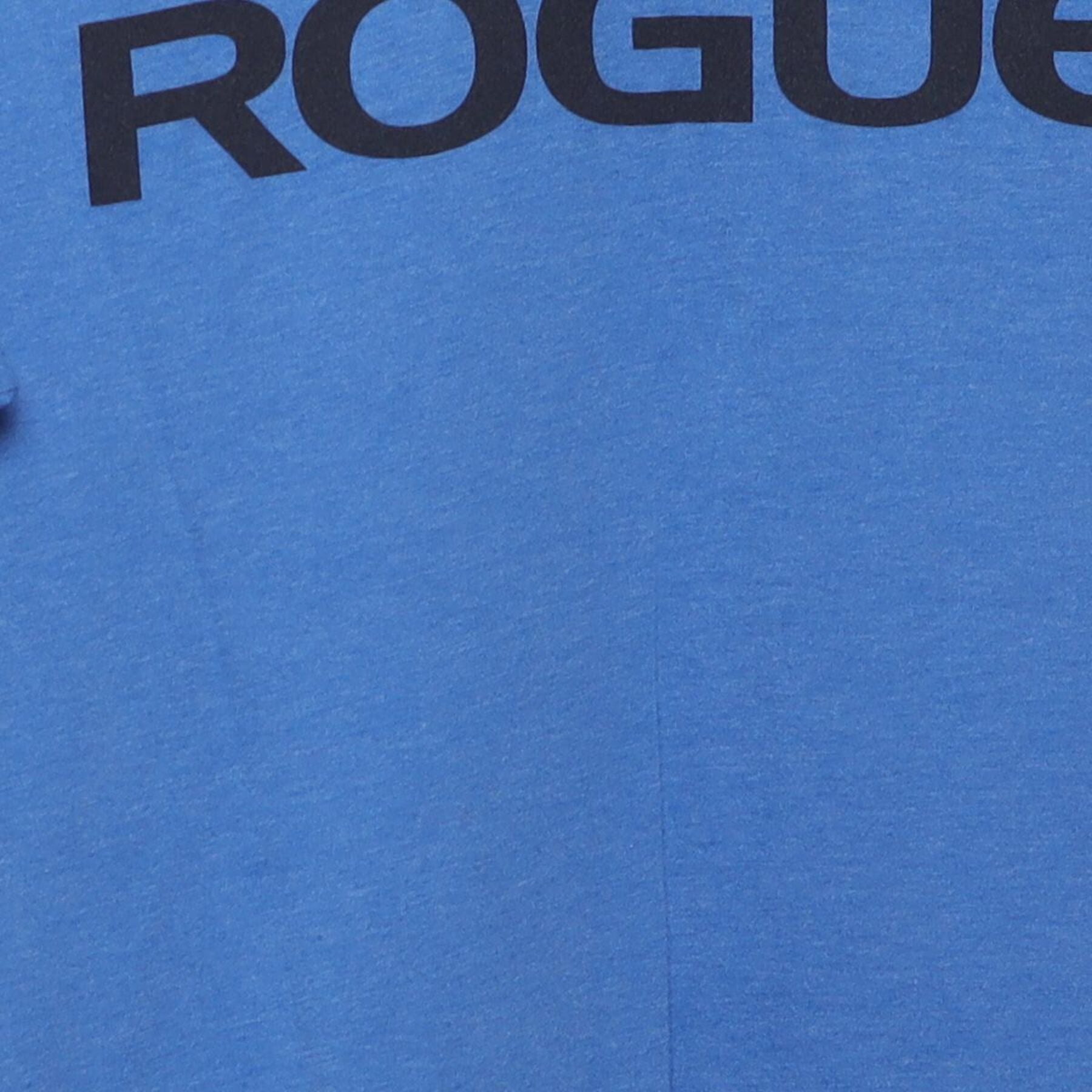 Close-up of the main graphic on the Vintage 2010s Rogue Fitness "Basic Logo" T-Shirt - S