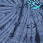 Close-up of the main graphic on the Vintage Y2K Santa Cruz "Wave Dot Logo" T-Shirt - XS