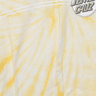 Close-up of the main graphic on the Vintage Y2K Santa Cruz Skateboards "Classic Dot Logo" Tie-Dye T-Shirt - S