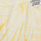 Close-up of the main graphic on the Vintage Y2K Santa Cruz Skateboards "Classic Dot Logo" Tie-Dye T-Shirt - S