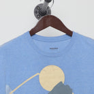 Close-up of the collar and tag on the Vintage 1980s Sonoma "Explore" T-Shirt - L