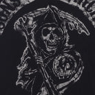 Close-up of the main graphic on the Vintage 2000s Sons of Anarchy "Reaper Logo" T-Shirt - S