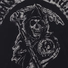 Close-up of the main graphic on the Vintage 2000s Sons of Anarchy "Reaper Logo" T-Shirt - S