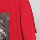 Close-up of the Right sleeve on the Vintage Y2K Star Wars "Darth Vader Christmas Tree" T-Shirt - L