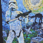 Close-up of the main graphic on the Vintage 2010s Star Wars "Stormtrooper Starry Night" T-Shirt - XS