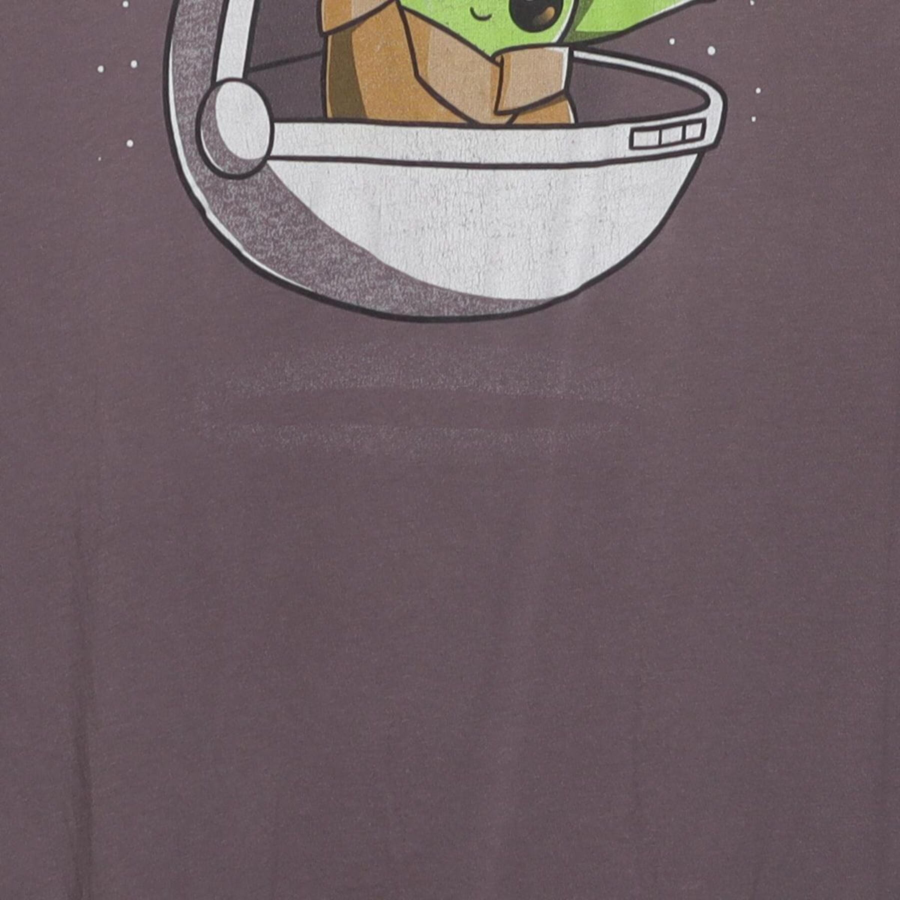 Close-up of the main graphic on the Vintage 2010s Star Wars "Baby Yoda" T-Shirt - S