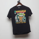 Front view of Vintage Y2K Star Wars "The Mandalorian Comic Book" T-Shirt - S