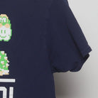 Close-up of the Right sleeve on the Vintage Y2K Super Mario Bros. "Kickin It Old School" T-Shirt - S