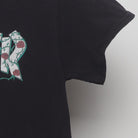 Close-up of the Right sleeve on the Vintage Y2K Thrasher Magazine "Roses Logo" T-Shirt - XS