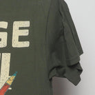 Close-up of the Right sleeve on the Vintage 1970s "Vintage 1974" Cassette Tape T-Shirt - S