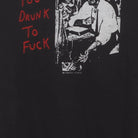 Close-up of the main graphic on the Vintage 1980s Dead Kennedys "Too Drunk To Fuck" T-Shirt - S
