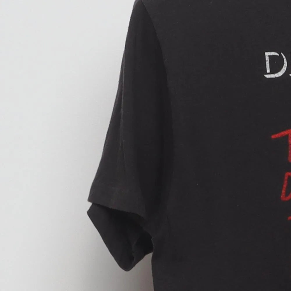 Close-up of the sleeve on the Vintage 1980s Dead Kennedys "Too Drunk To Fuck" T-Shirt - S