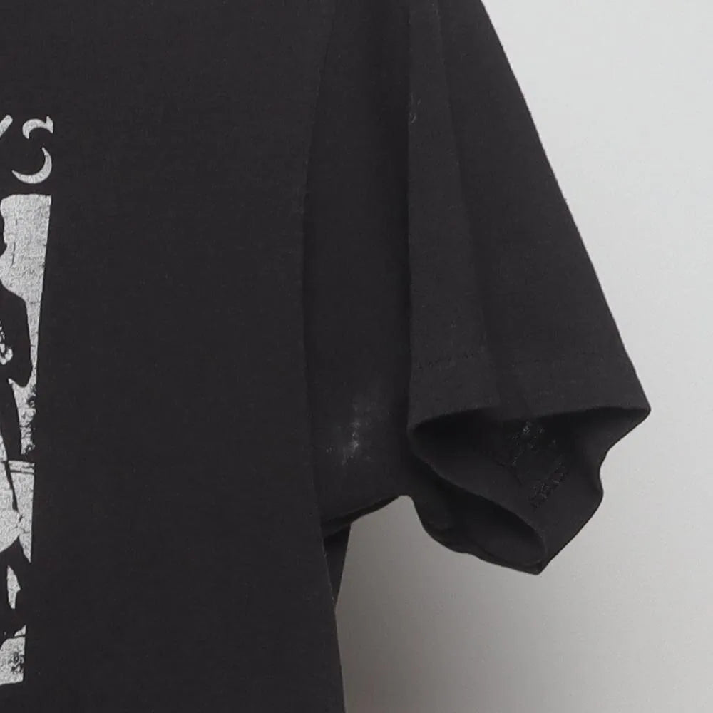 Close-up of the sleeve on the Vintage 1980s Dead Kennedys "Too Drunk To Fuck" T-Shirt - S