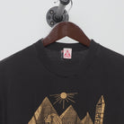 Close-up of the collar and tag on the Vintage 1980s Egypt Tourist "Sphinx & Pyramids" T-Shirt - S