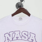 Close-up of the collar and tag on the Vintage 1980s NASA "Volleyball Team" T-Shirt - S