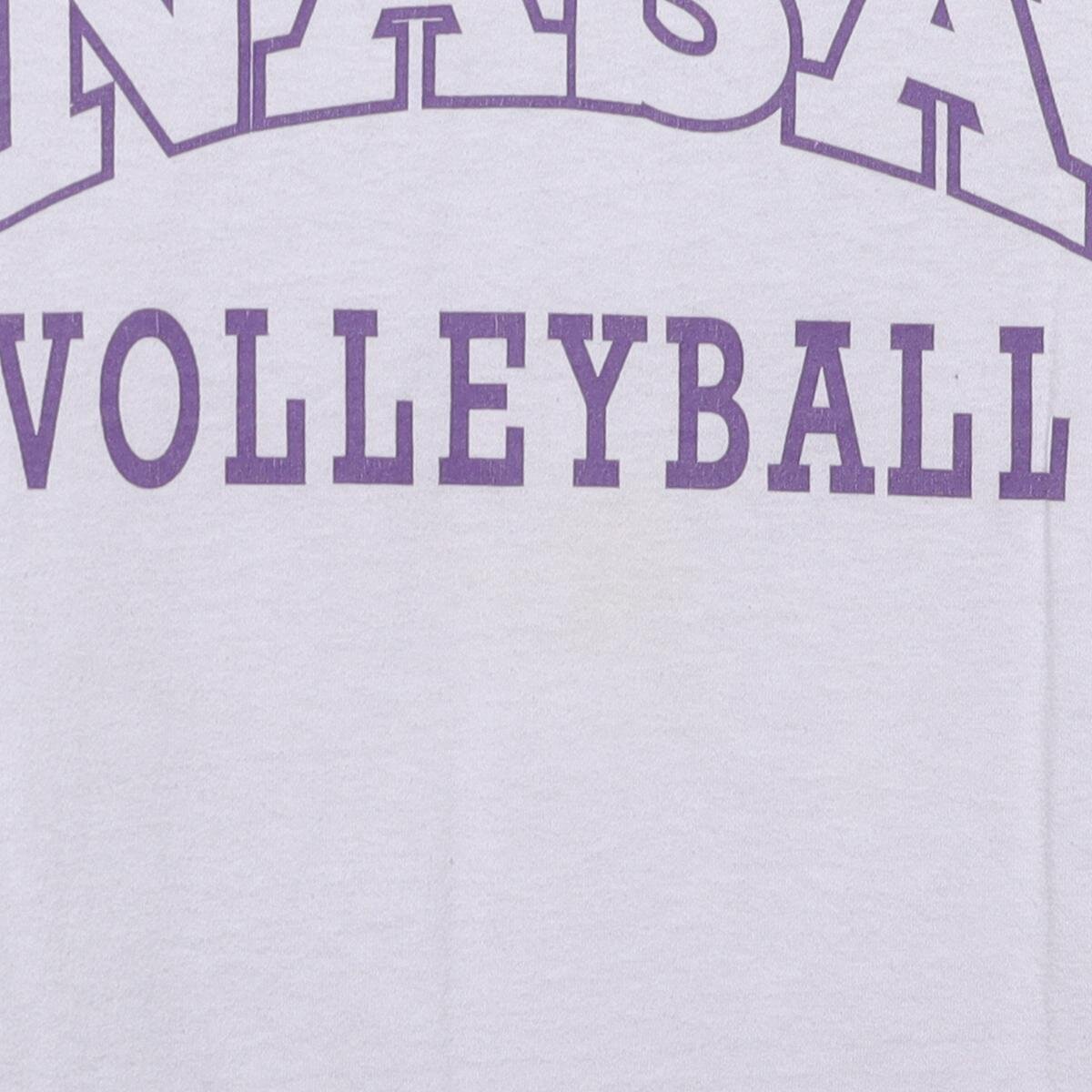 Close-up of the main graphic on the Vintage 1980s NASA "Volleyball Team" T-Shirt - S