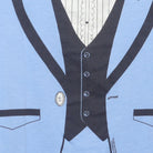 Close-up of the main graphic on the Vintage 1980s Roach "Tuxedo" T-Shirt - M