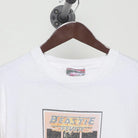 Close-up of the collar and tag on the Vintage 1990s Beastie Boys "Beastie Fever" T-Shirt - L