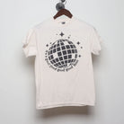Front view of Vintage Y2K Disco Ball Graphic "It's A Good Good Good Good Time" T-Shirt - S
